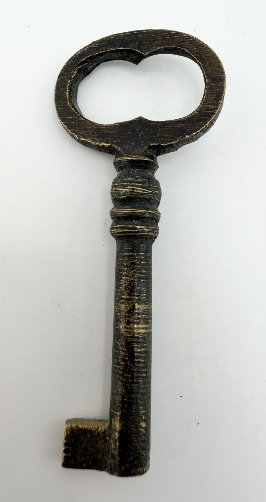 Antique Fancy Ornate Barrel Metal Brass Skeleton Key 2.5”
