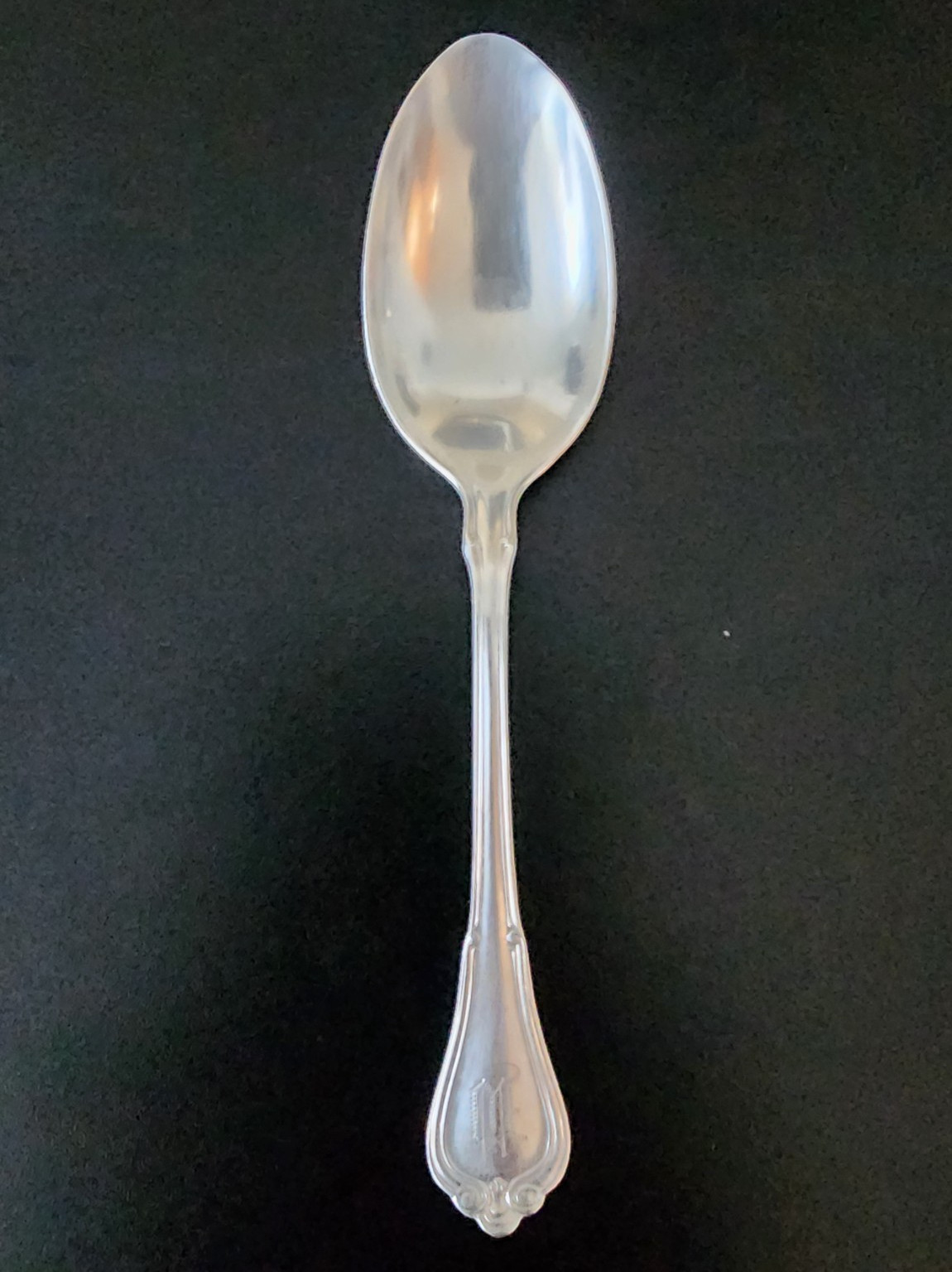 Sterling teaspoon (Villa Norfolk pattern) by Gorham Manufacturing Company (1903)