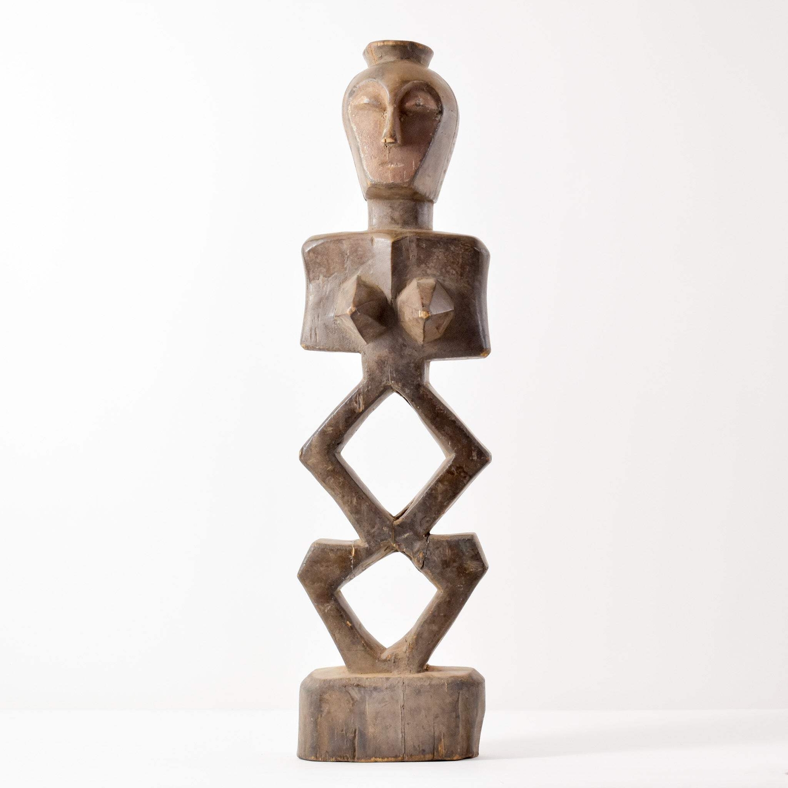 Lengola Standing Abstract Wood Figure Congo