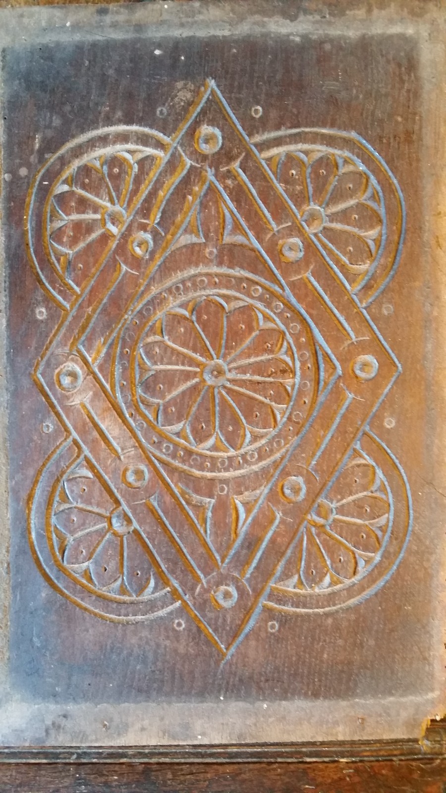 ANTIQUE GEORGIAN CARVED WOOD PANEL