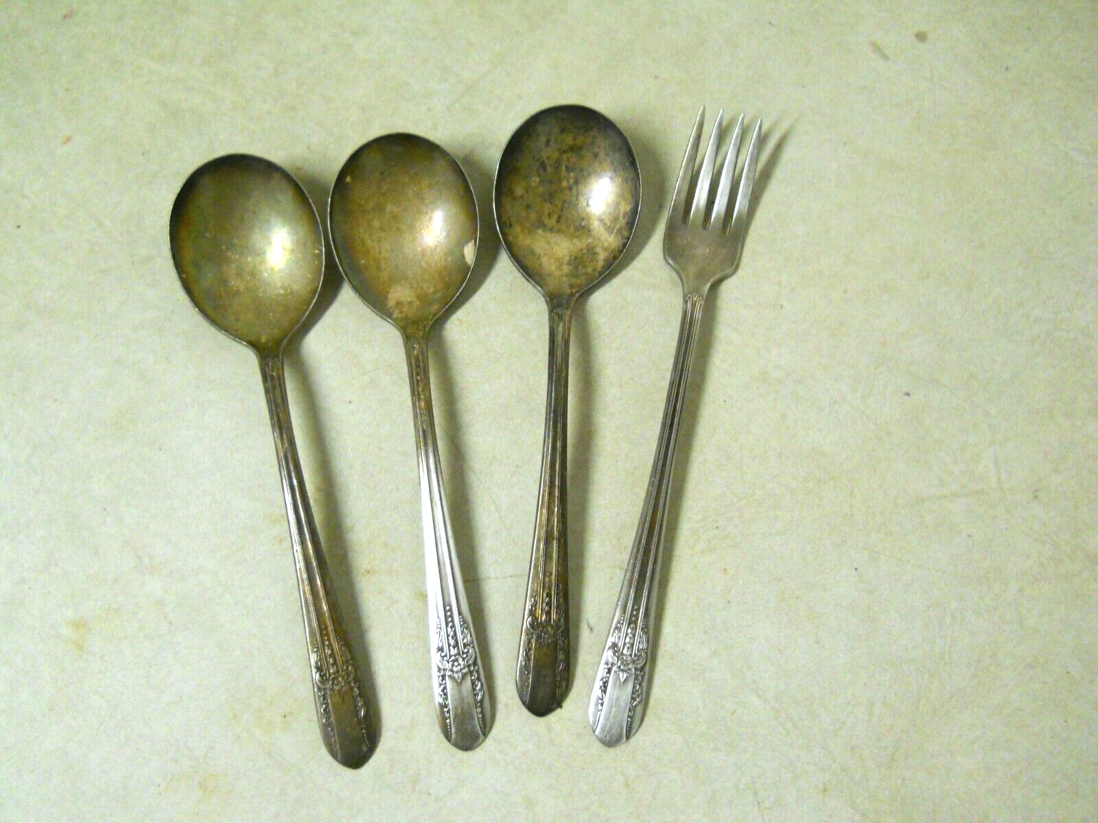 x4 Wm Rogers 1939 REFLECTIONS IS Silverplate Flatware Replacements Extras