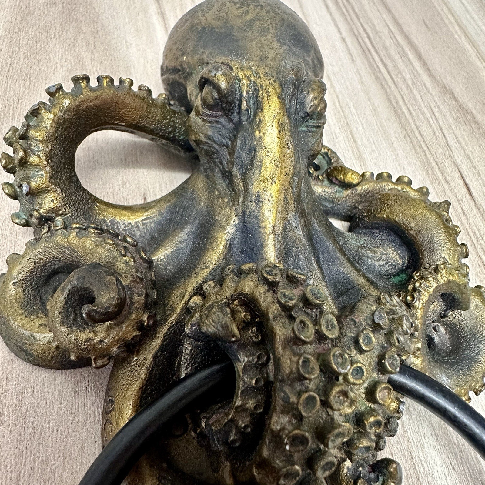 Pacific Giftware Kraken Octopus Door Knocker Aged Bronze Finish W Cast Iron Ring