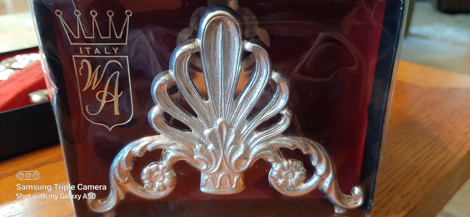Vintage W.A. Italy Silver Plated Buffet Flatware caddy set #2