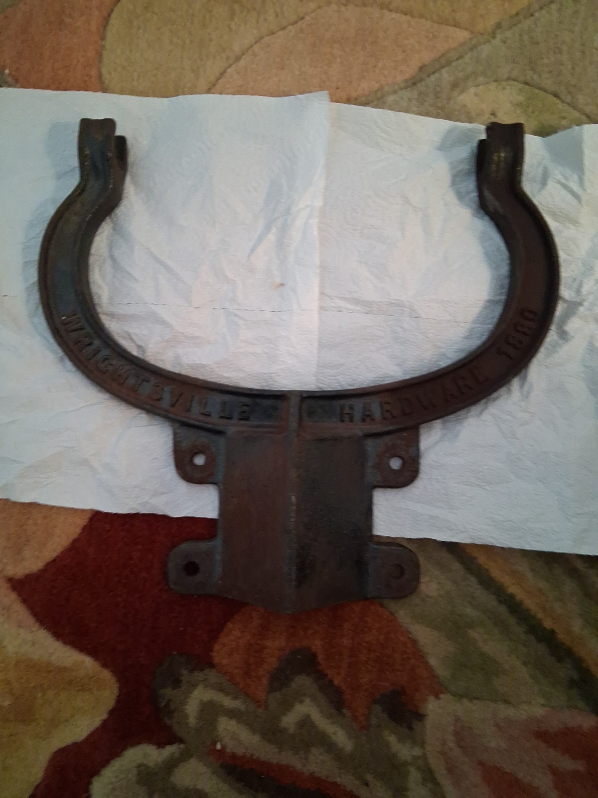 Antique bell cradle cast iron