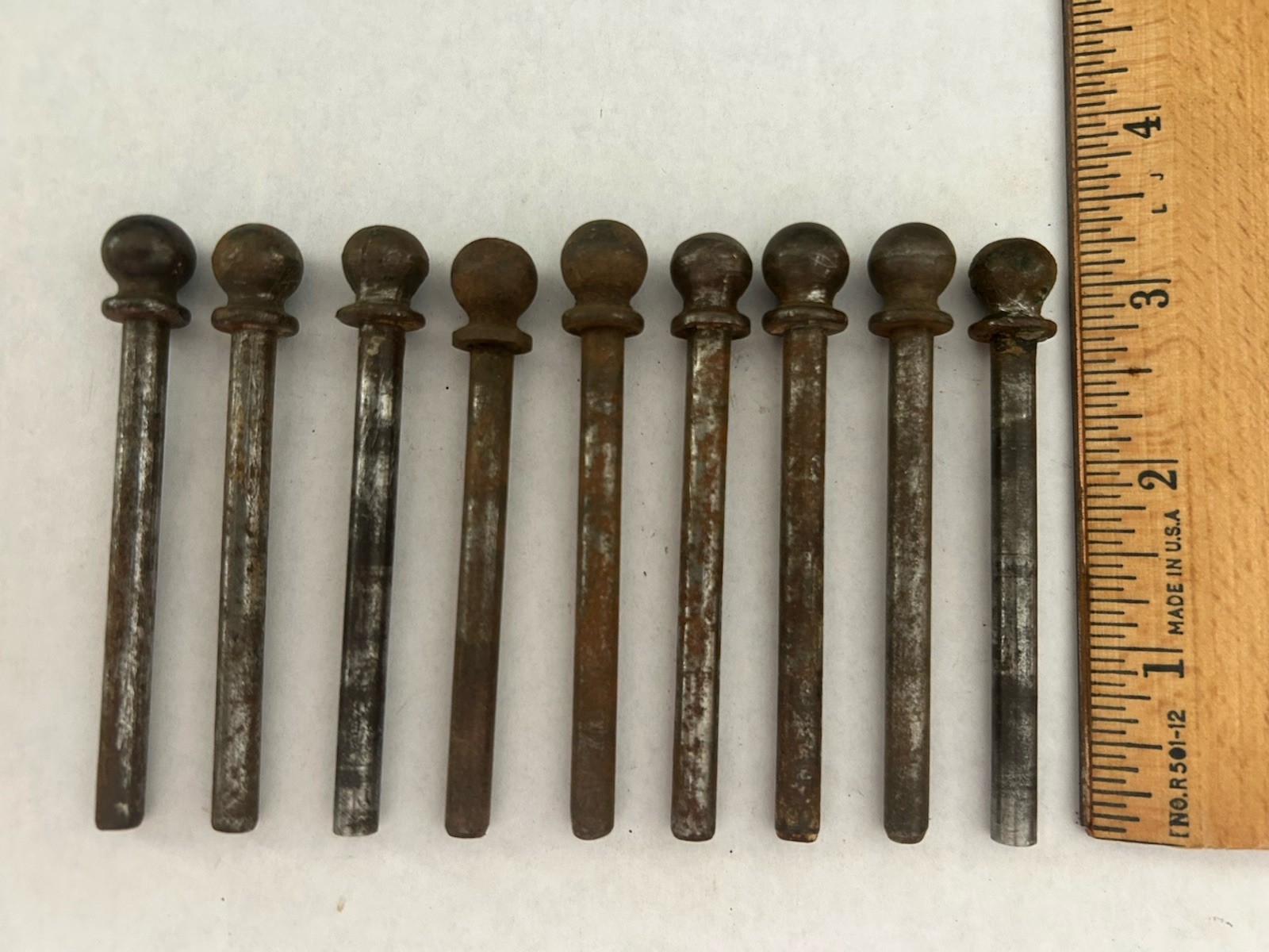 1 of 9 VINTAGE CANNONBALL TOP FINIAL DOOR 2 11/16” HINGE PIN FOR 3” HINGE 15/64”