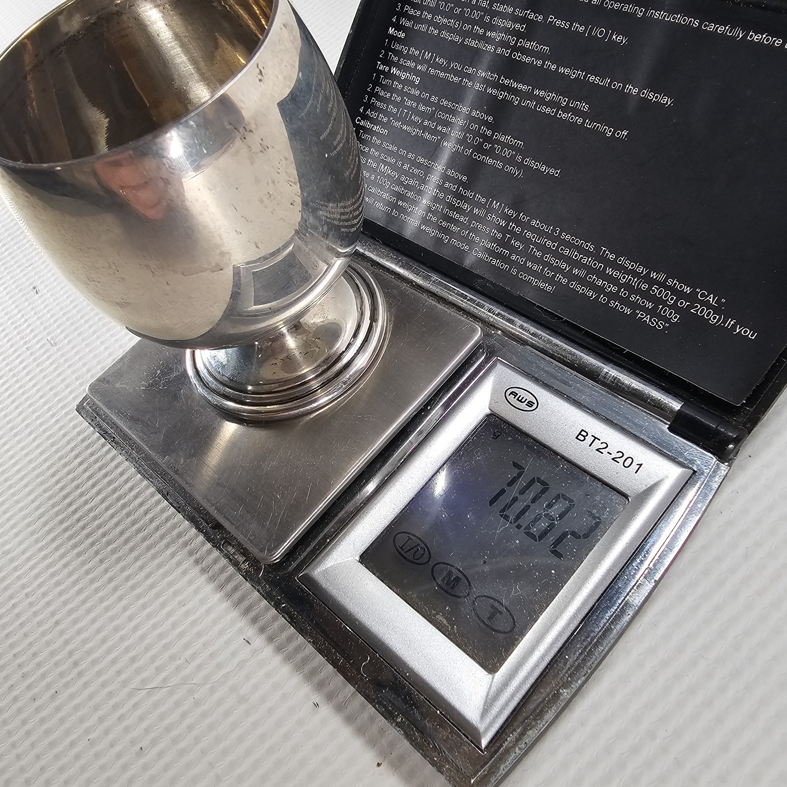 Sterling Silver Goblet Cup B&M #54 70.8g Vintage Barware