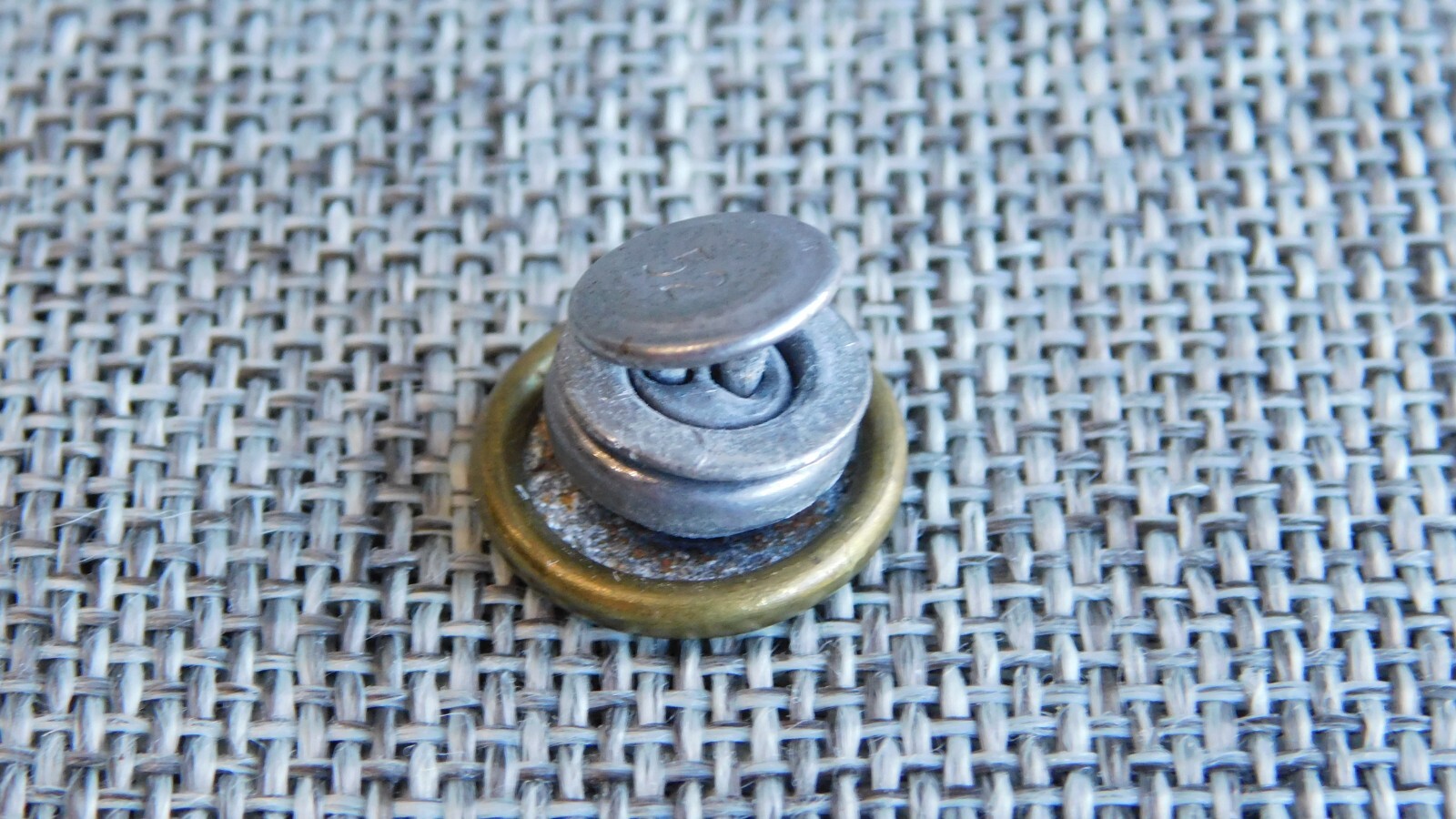 Antique Vtg Uniform Work Stud Button SEars Aprx: 5/8″ #213-B
