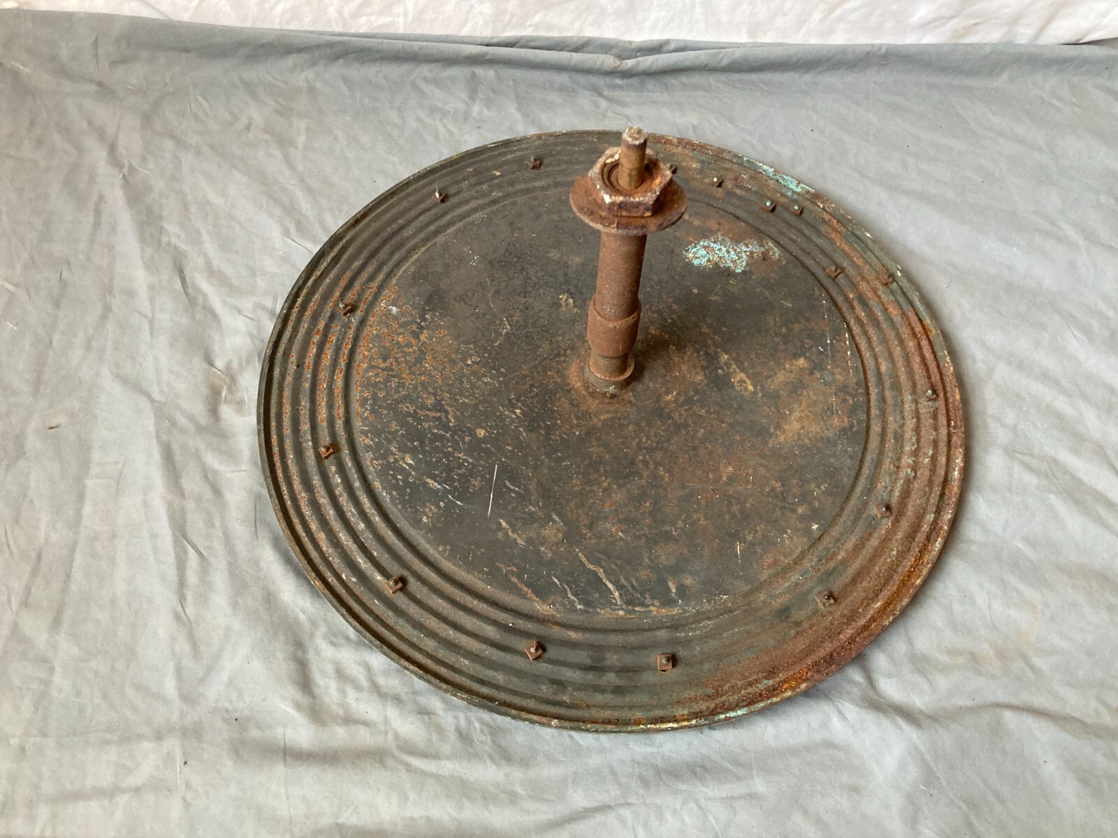 19″ Antique Cast Iron Elevator Floor Indicator Dial Brass Numbers Arrow 128-26E