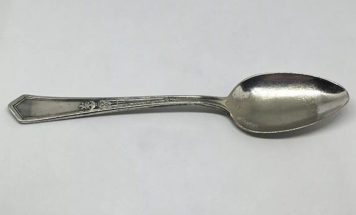 VTG 1920 Silverplate Anchor Rogers La Touraine Pattern Teaspoon No Monogram