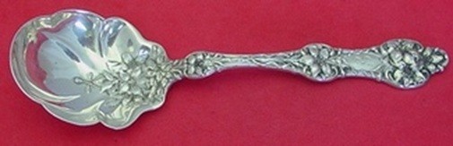 Old Orange Blossom by Alvin / Gorham Sterling Silver Sugar Spoon Fluted 6″