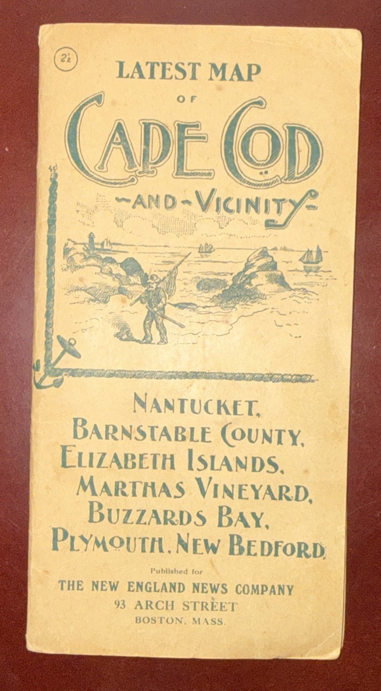 1912 Cape Cod auto map by Walker Map of Cape Cod & vicinity Ma.