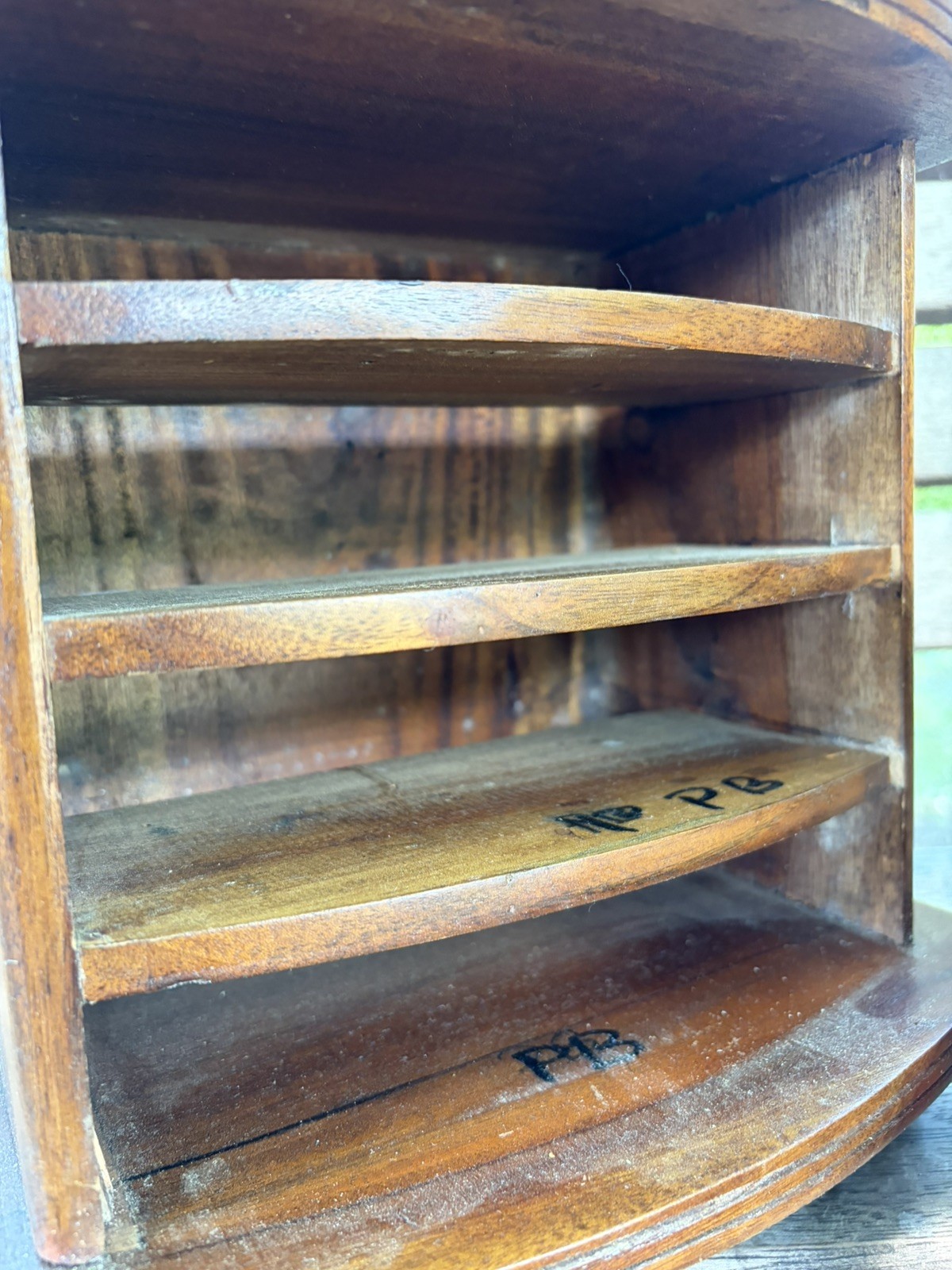 ANTIQUE Miniature Apprentice Bow fronted Chest of Drawers; VINTAGE Hardwood