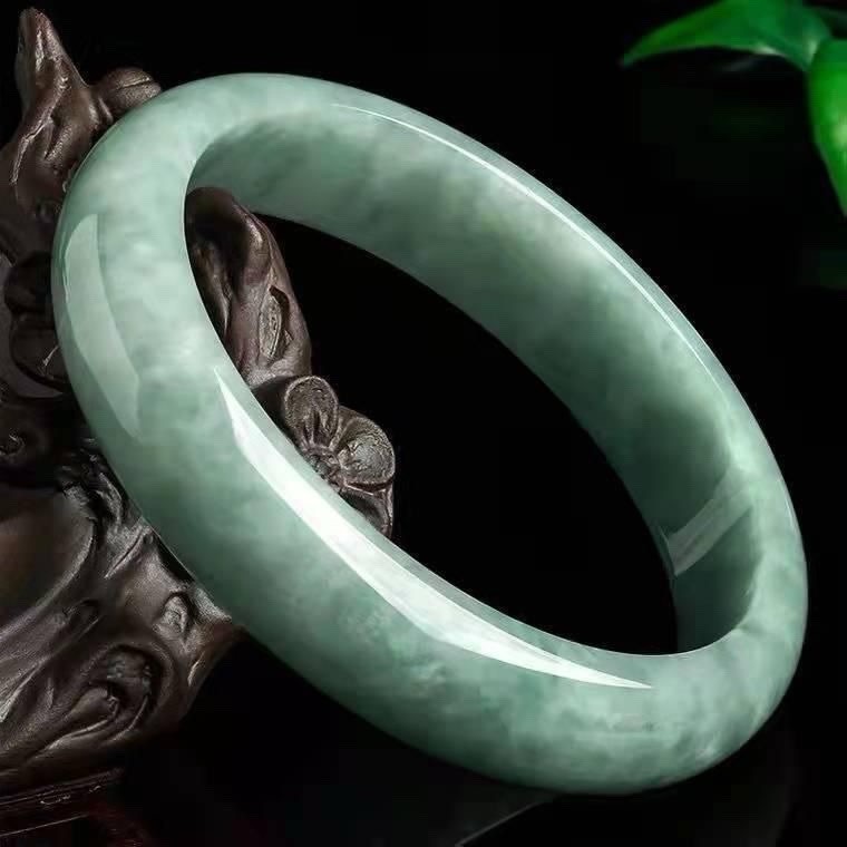 Natural Green Jade Bangle Bracelet