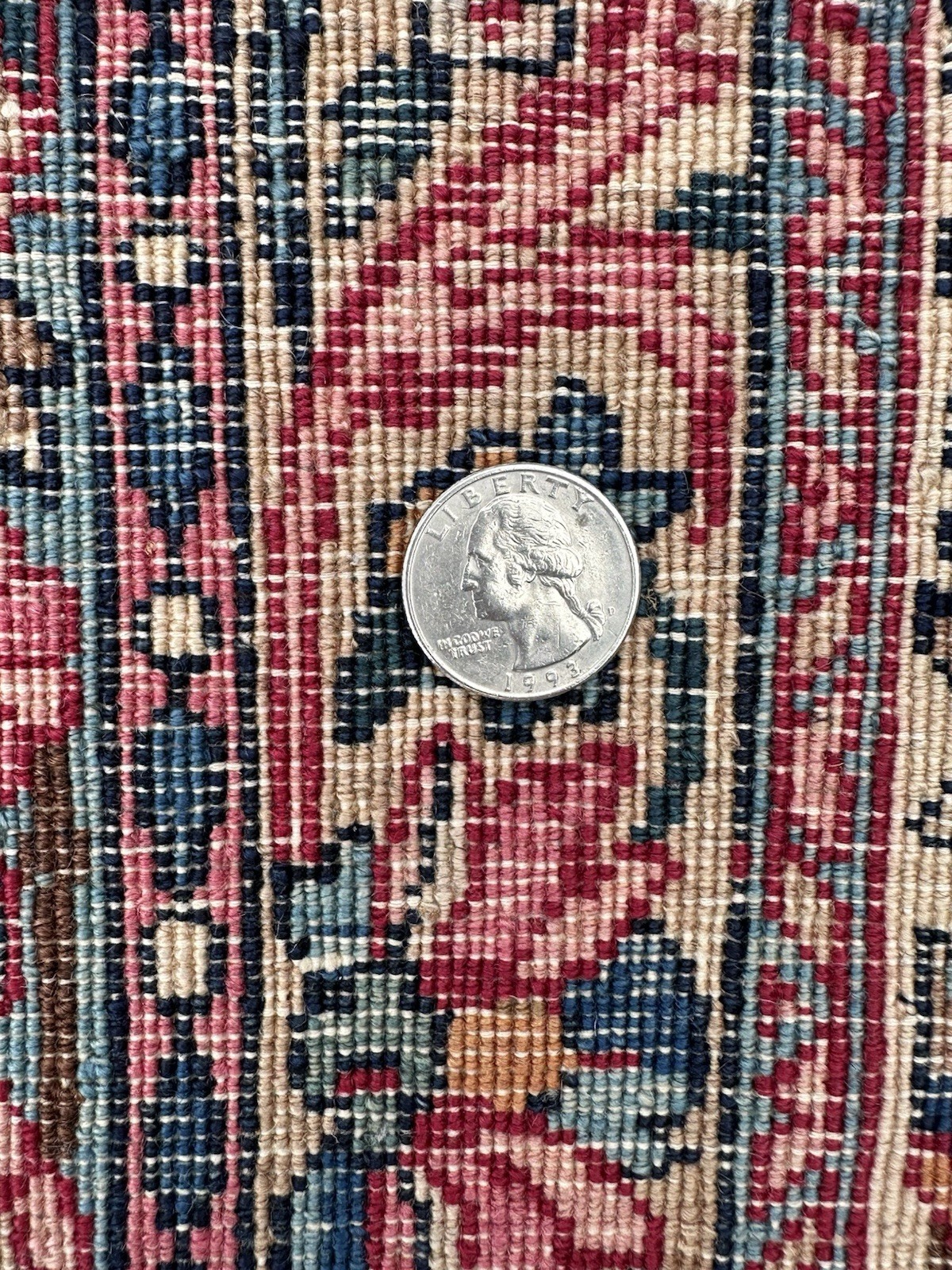 C1920s ANTIQUE HIGH KPSI SUPER DETAILED MINT RAWAR RUG 8.10×12.7 VEGETABLE DYE