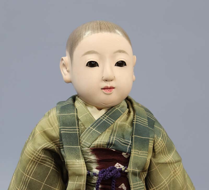 Ichimatsu doll boy Shogetsu 41cm early Showa period JAPAN Antique