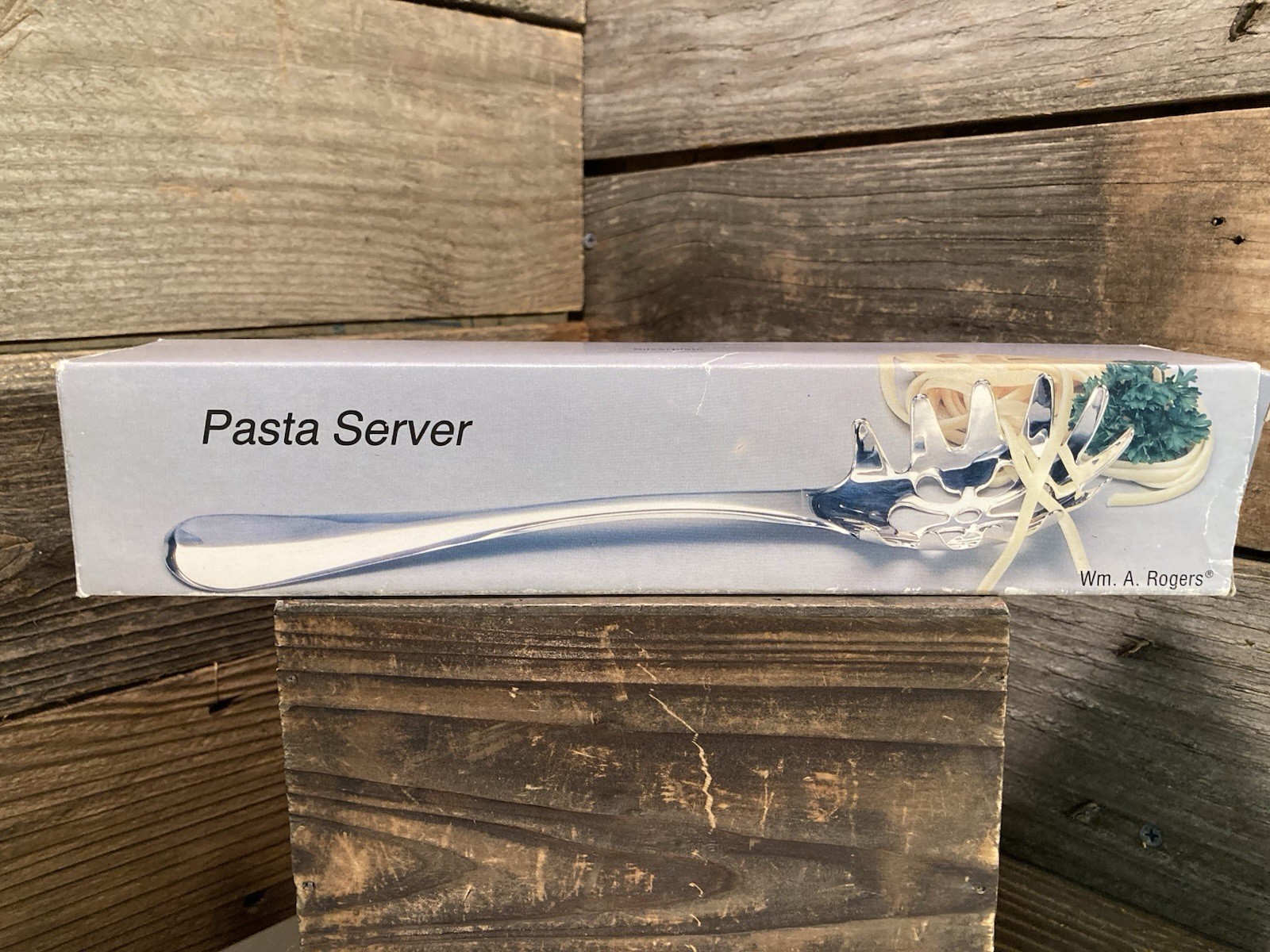 1990 Vintage Wm. A. Rogers 10” Silver Plated Pasta Server
