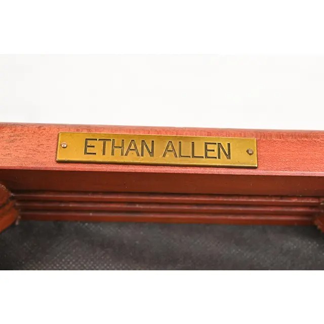 Ethan Allen British Colonial Solid Cherry Wood Dining Chairs, Set of Six