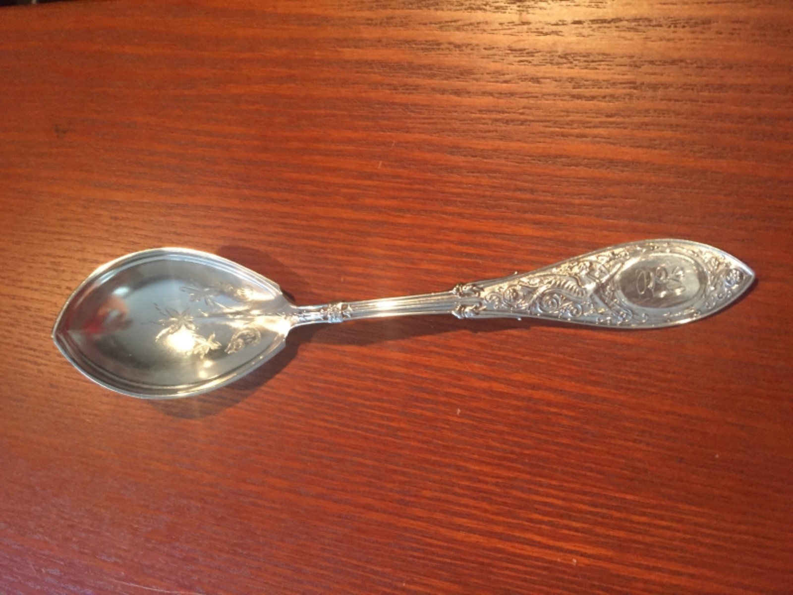 GORHAM Whiting Arabesque Sterling 6 1/4 High Polish bowl Jam Sugar/Berry Spoon !