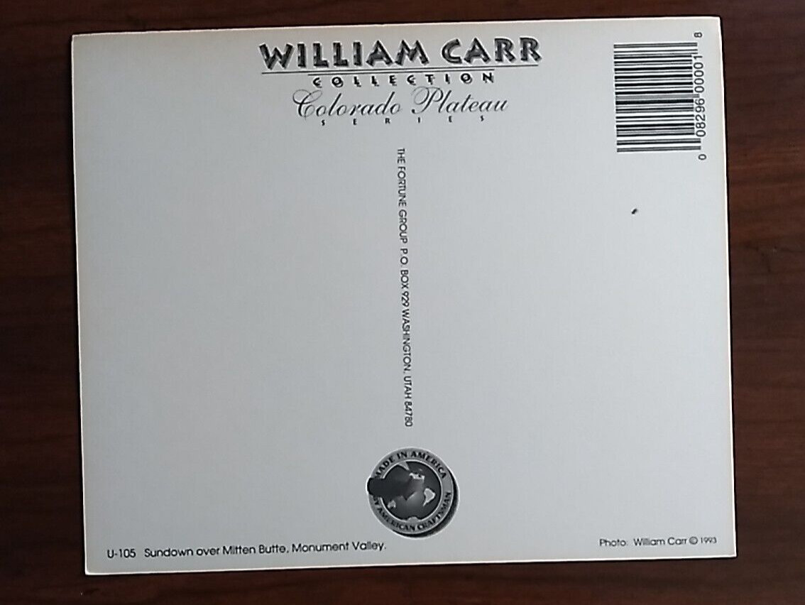 Postcard William Carr collection Colonado Plateau series