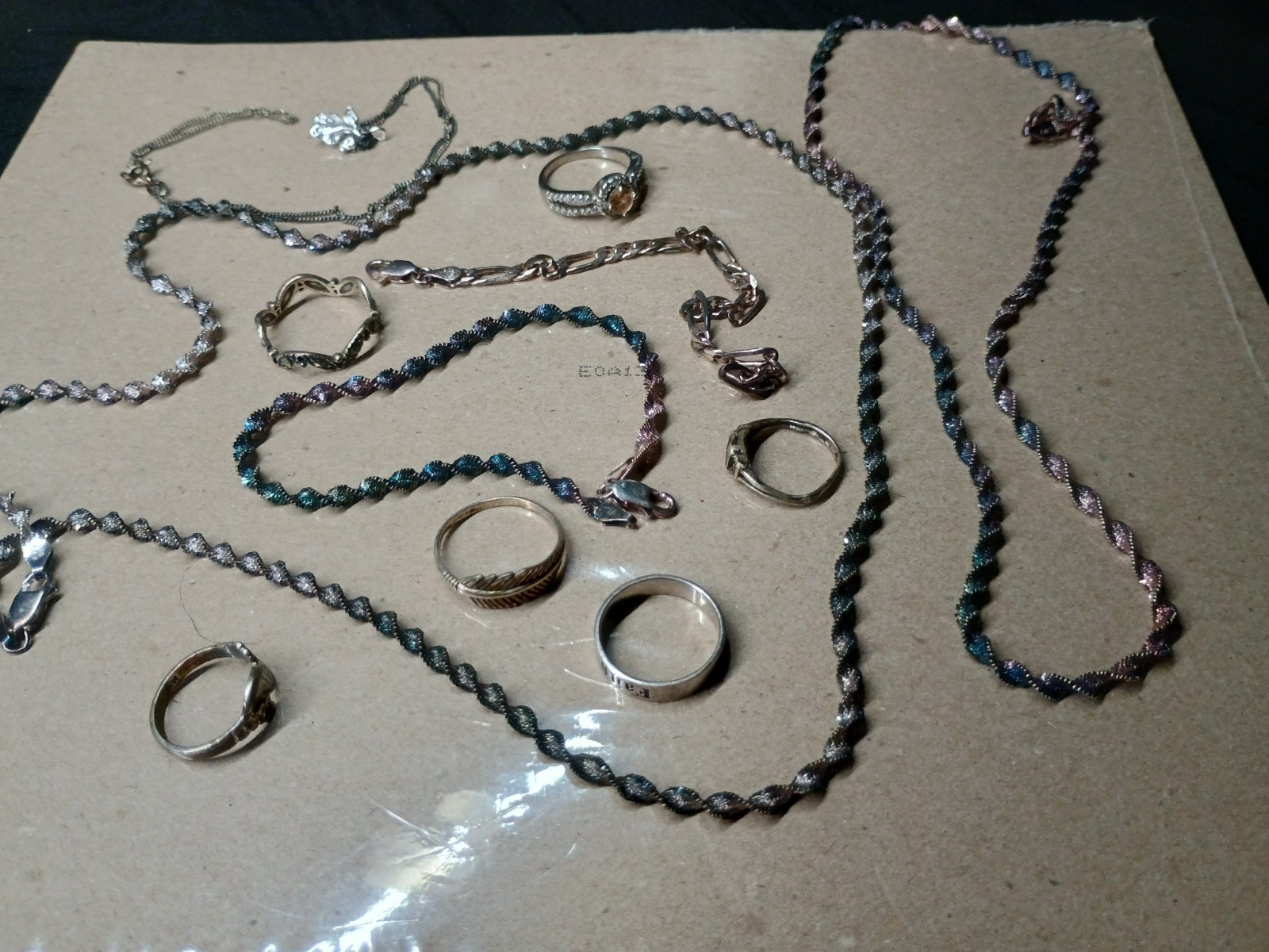 925 Silver Scrap Or Wear Lot 44 Grams Bracelets Necklac Rings W Gem Stones 11 Ps