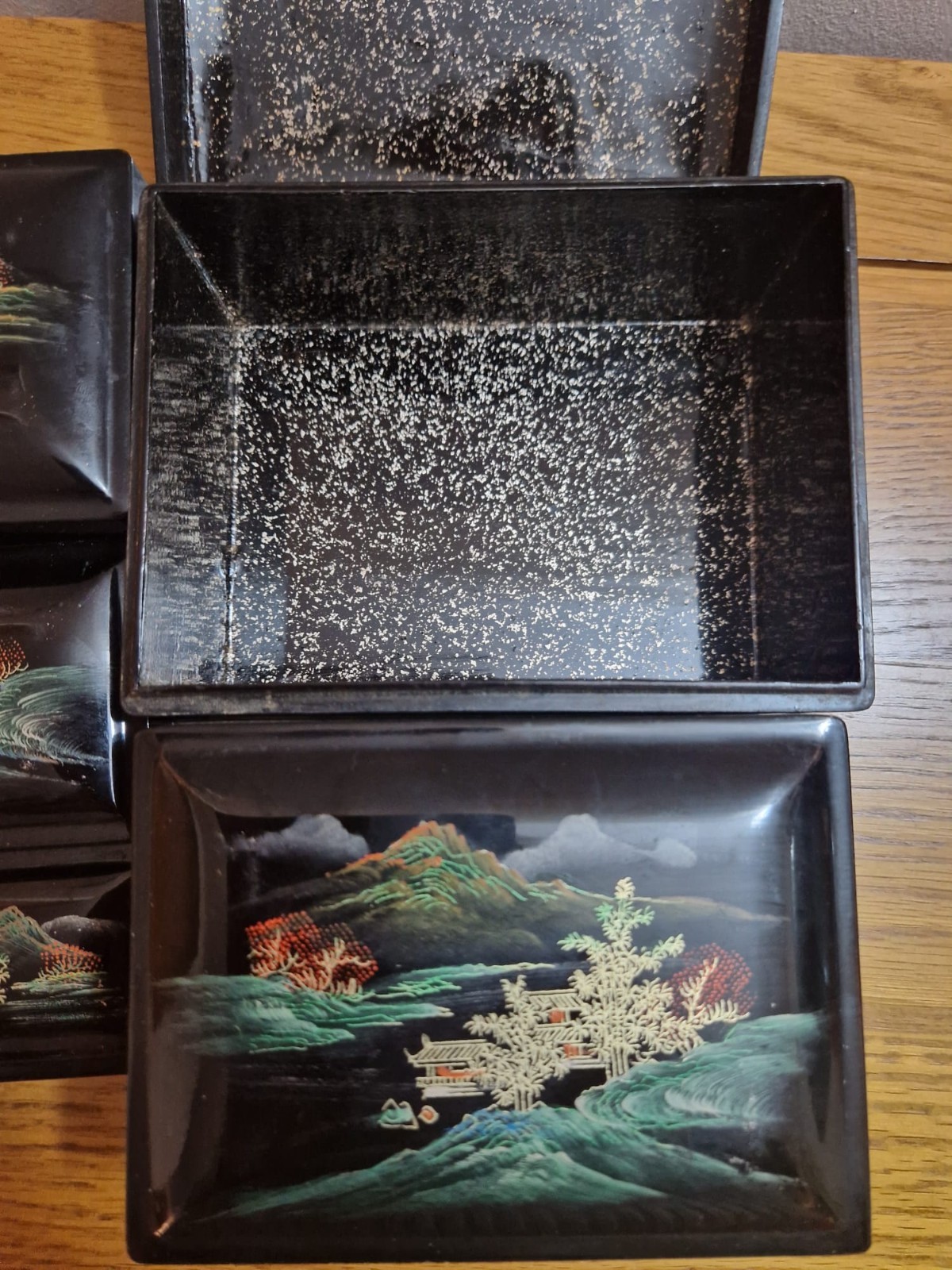 Chinese Lacquer Ware Nesting Boxes