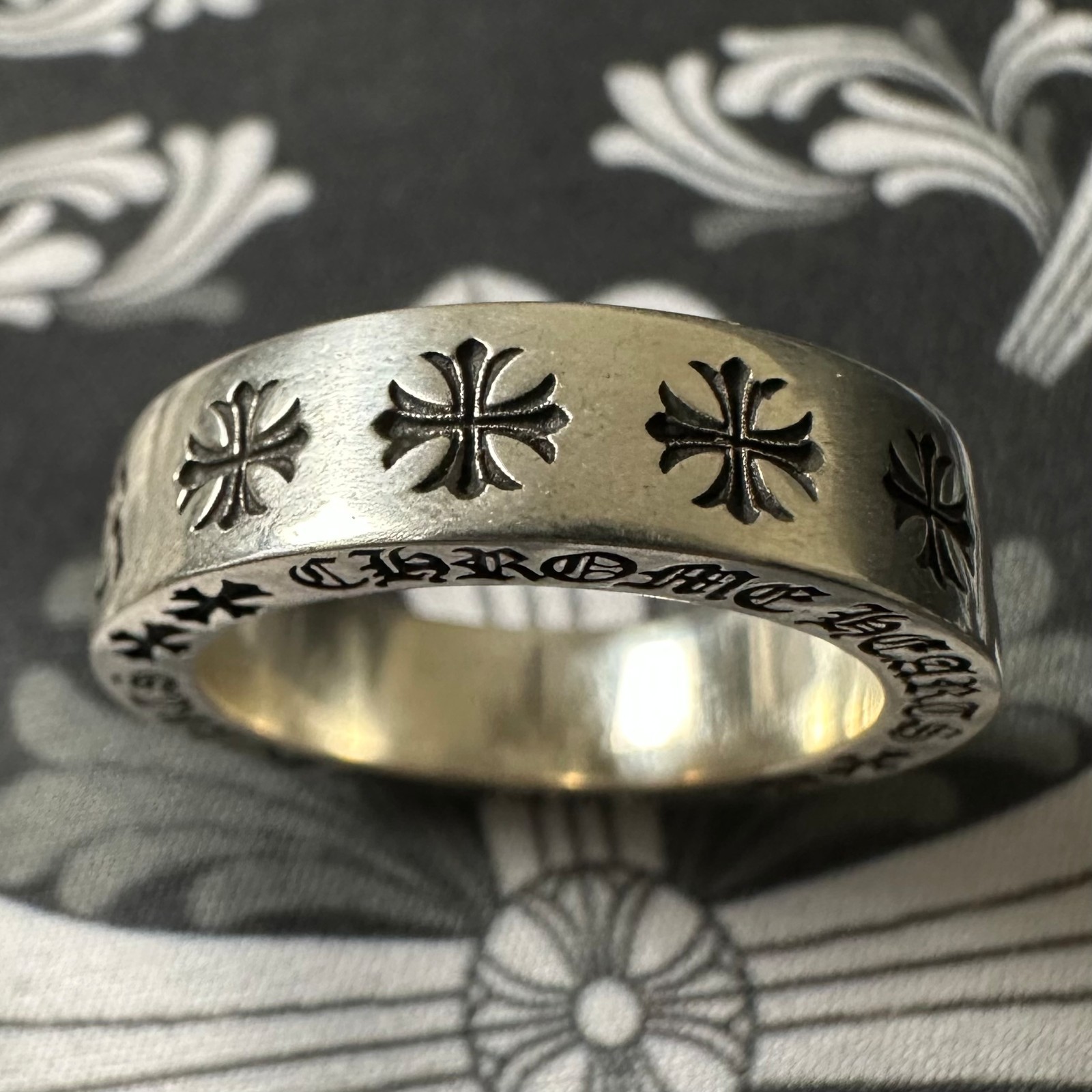 Chrome Hearts Forever Spacer Cross Ring Size 9 US 925 Sterling Silver