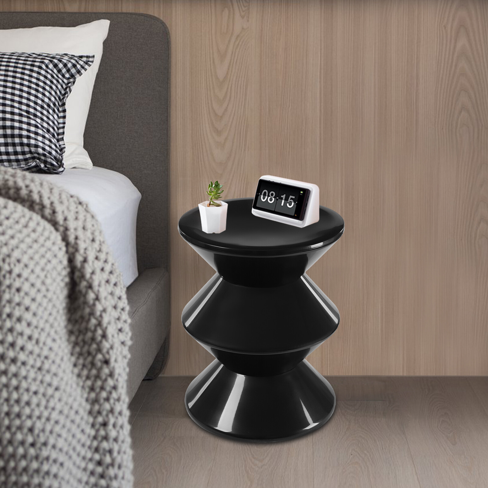 Modern Round Floor Standing Side Table – Stylish Sofa End Table