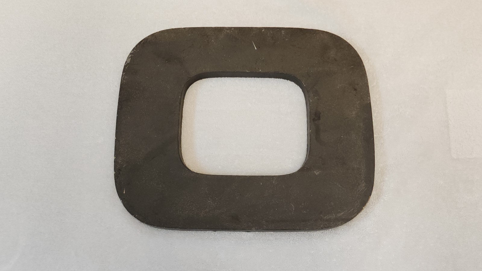 Vintage 3D BIG Metal Letter O. 12 INCHES TALL