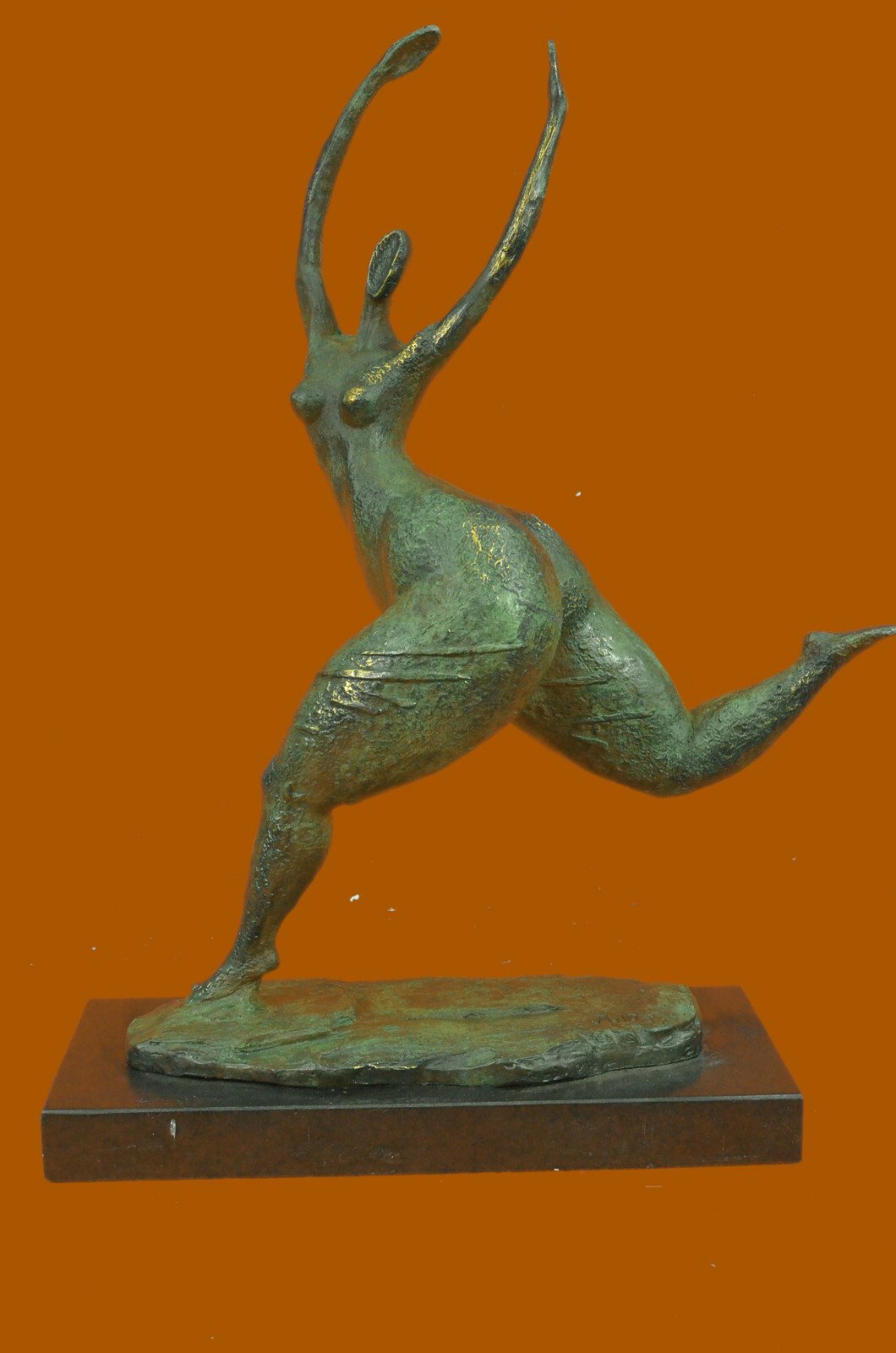 Handcrafted Nude Signed Original Naked Female Bronze Figurine Figure Sale