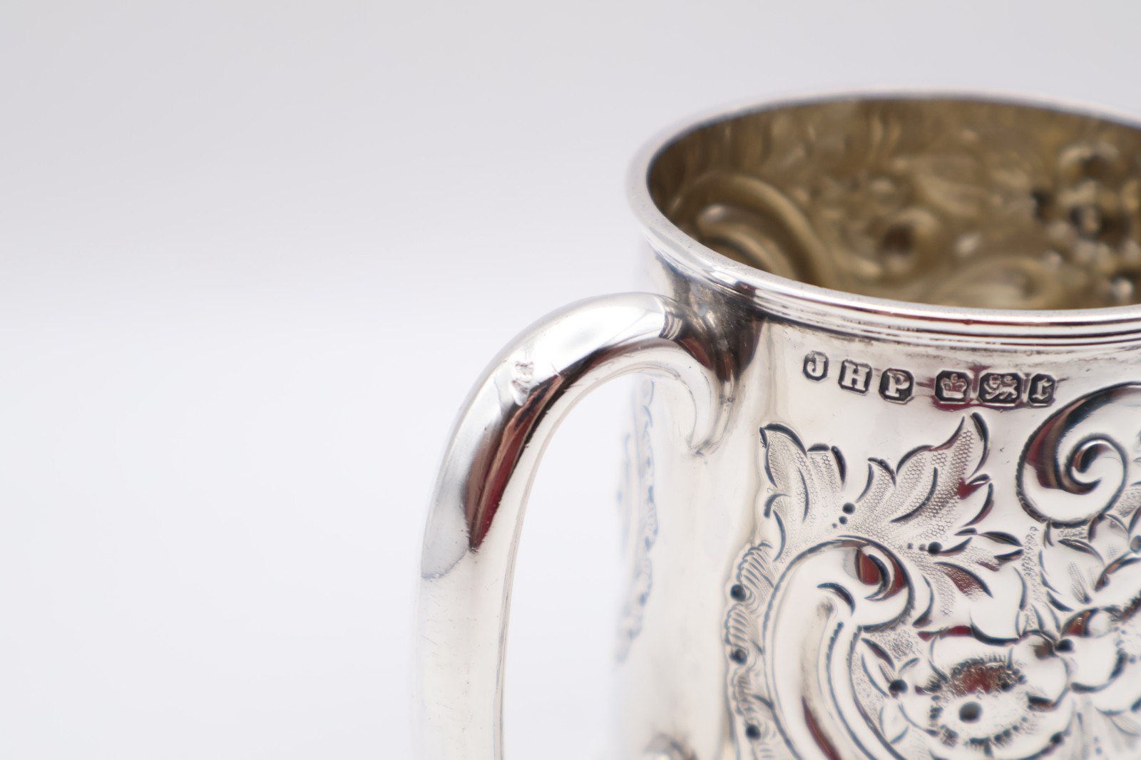 Antique Victorian Solid Silver Christening Cup Mug Hallmarked Sheffield 1895