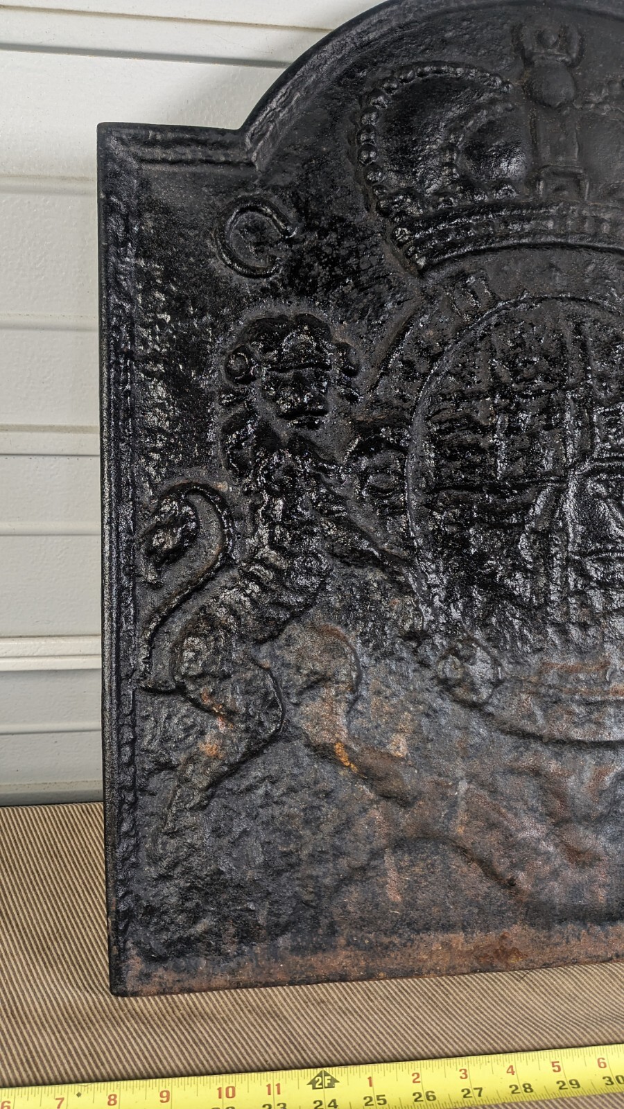 Colonial Williamsburg Thomas Elsley Cast Iron Fireback Virginia Metalcrafters