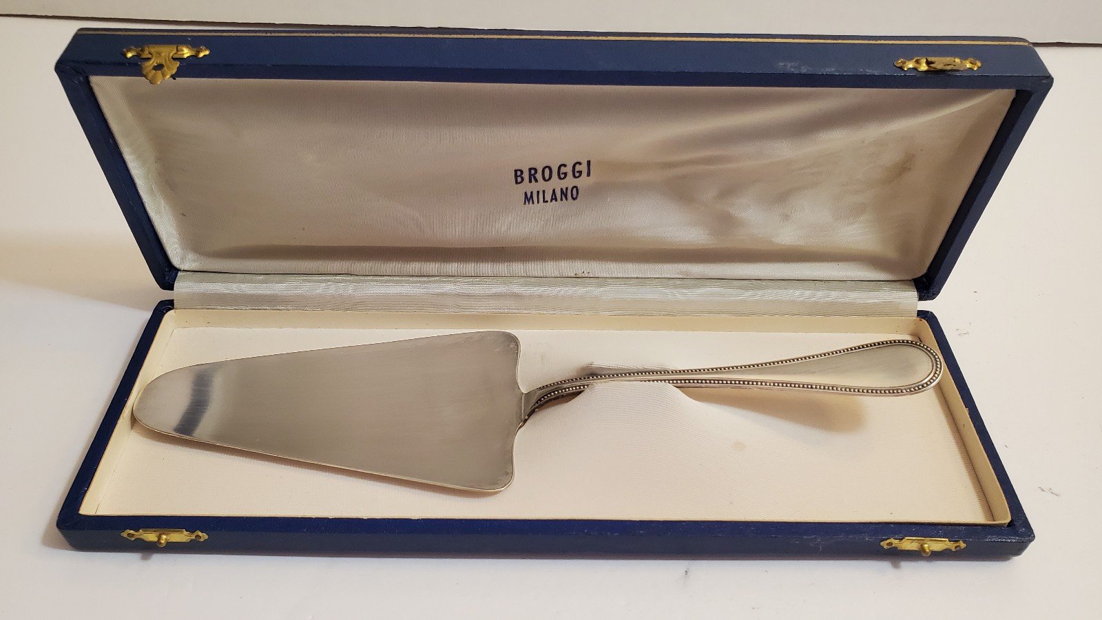 Vintage Broggi Milano 800 Silver cake server with box/case – EUC