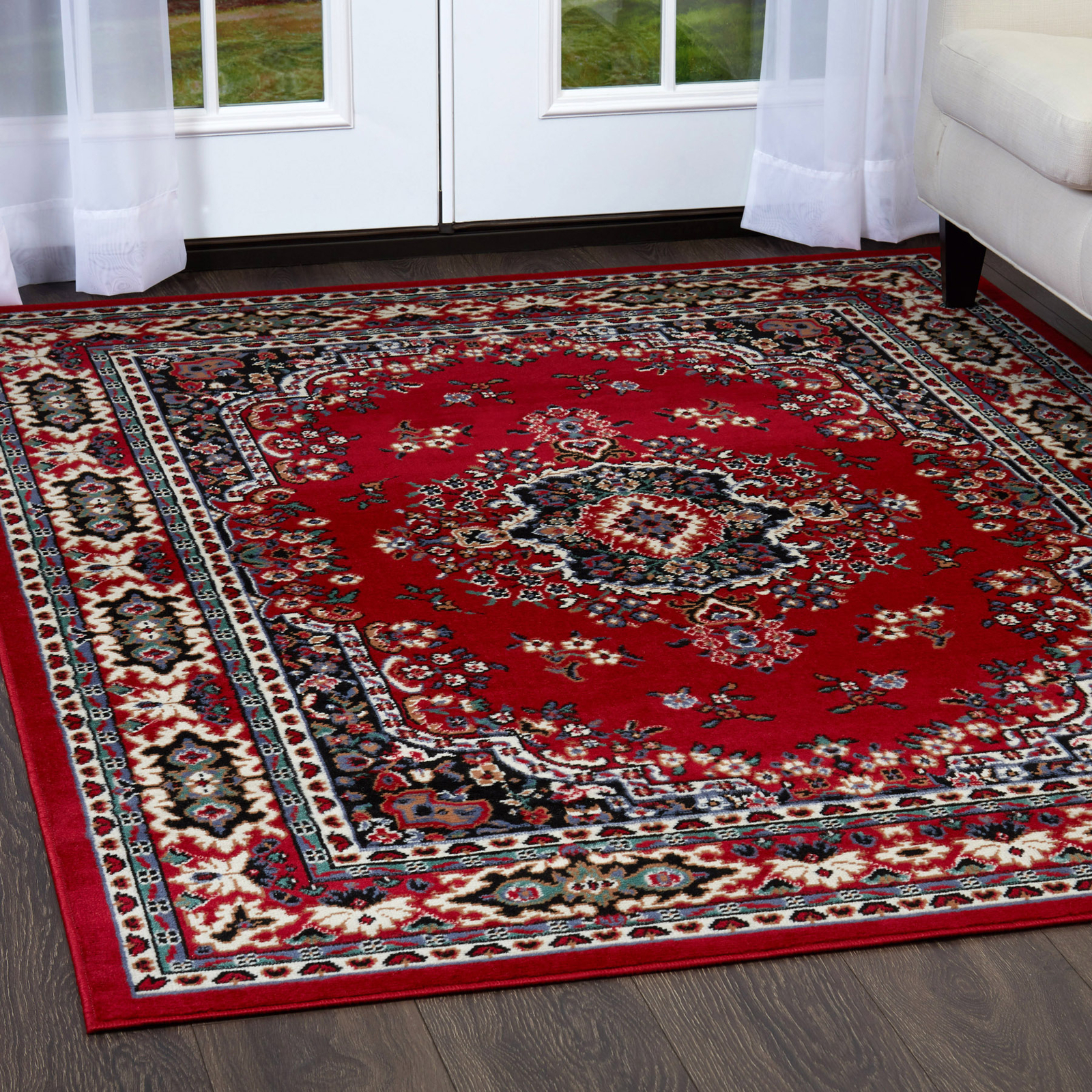 Persien BURGUNDY AREA RUG 8 X 11 ORIENTAL CARPET 69 – ACTUAL 7′ 8″ x 10′ 8″