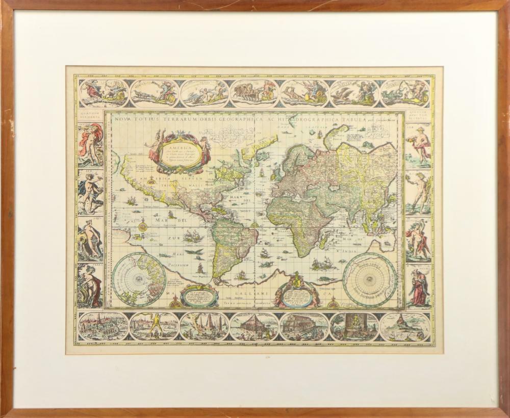 Christopher Columbus Map Of 1492 America 24”x 29.25”