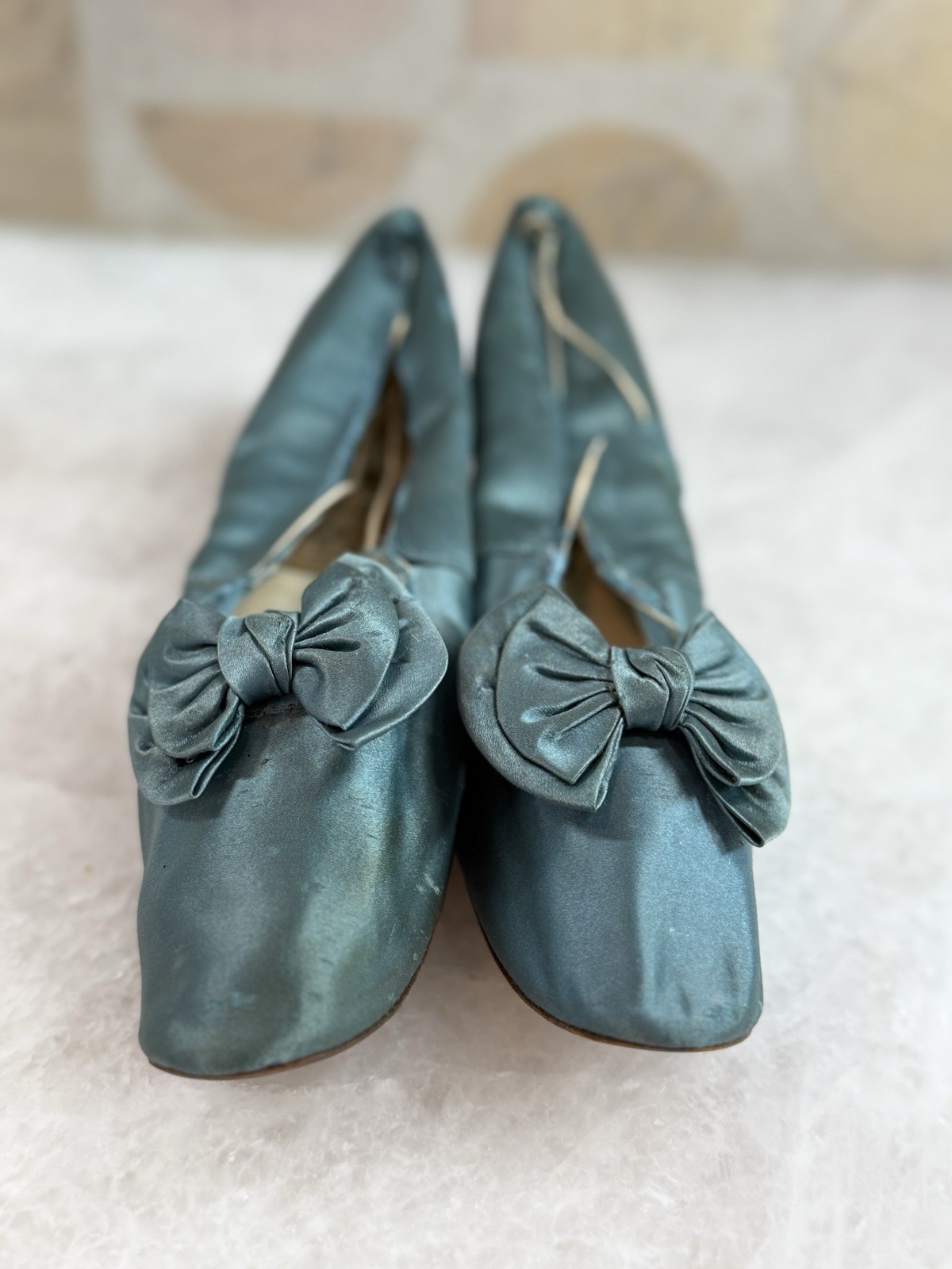 Antique Silk Court Shoes Alexandre Sulzer (Museum Maker) Queen of Saxony c.1875