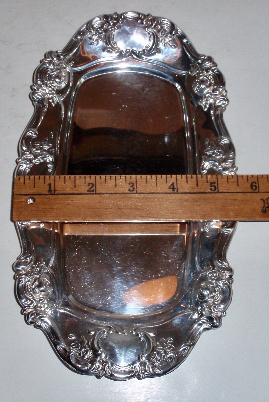Vintage- Towle Old Master Embossed Silver-plated Rectangular Tray