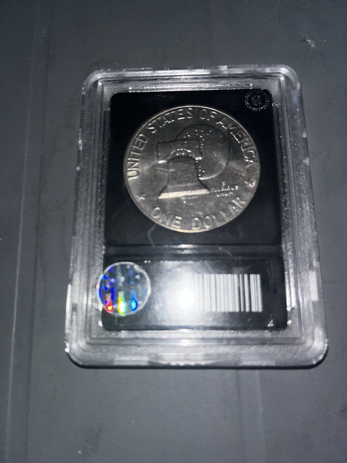 1776-1976 authenticated brilliant uncirculated eisenhower dollar ba17-00040-007