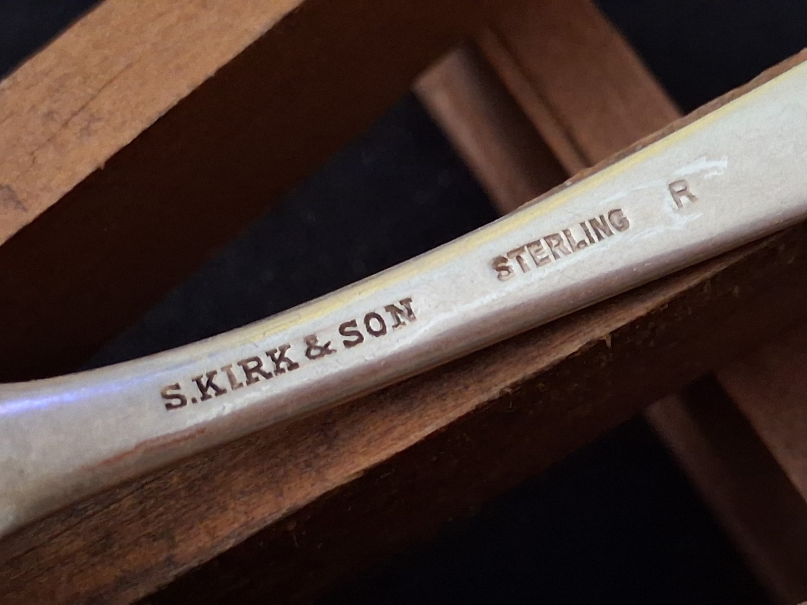 S Kirk & Son Repousse Sterling Silver Spoon 6″