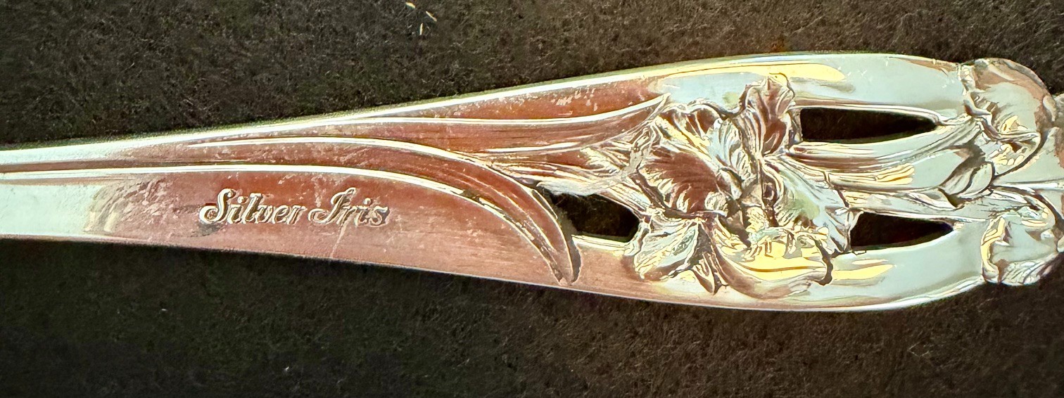International Sterling “Silver Iris” Serving Fork — Choose Your Quantity