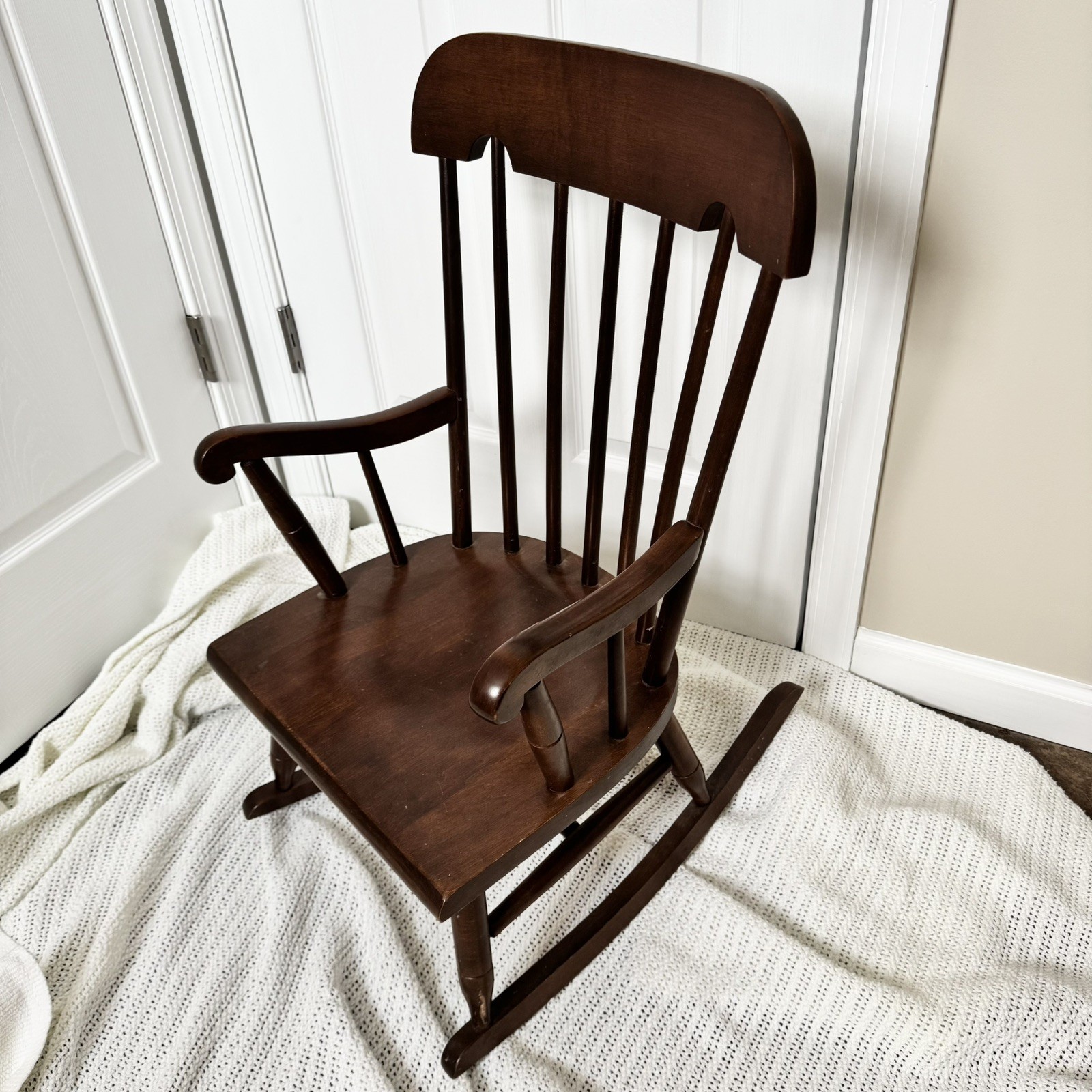 Vintage Tell City Co. Maple Wood Paxton #47 Children’s Rocking Chair| 29”