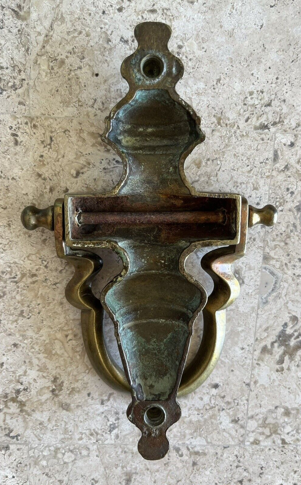 ANTIQUE c.1905 BOSTON VICTORIAN TORCHIERE ARCHITECTURAL SALVAGE DOORKNOCKER