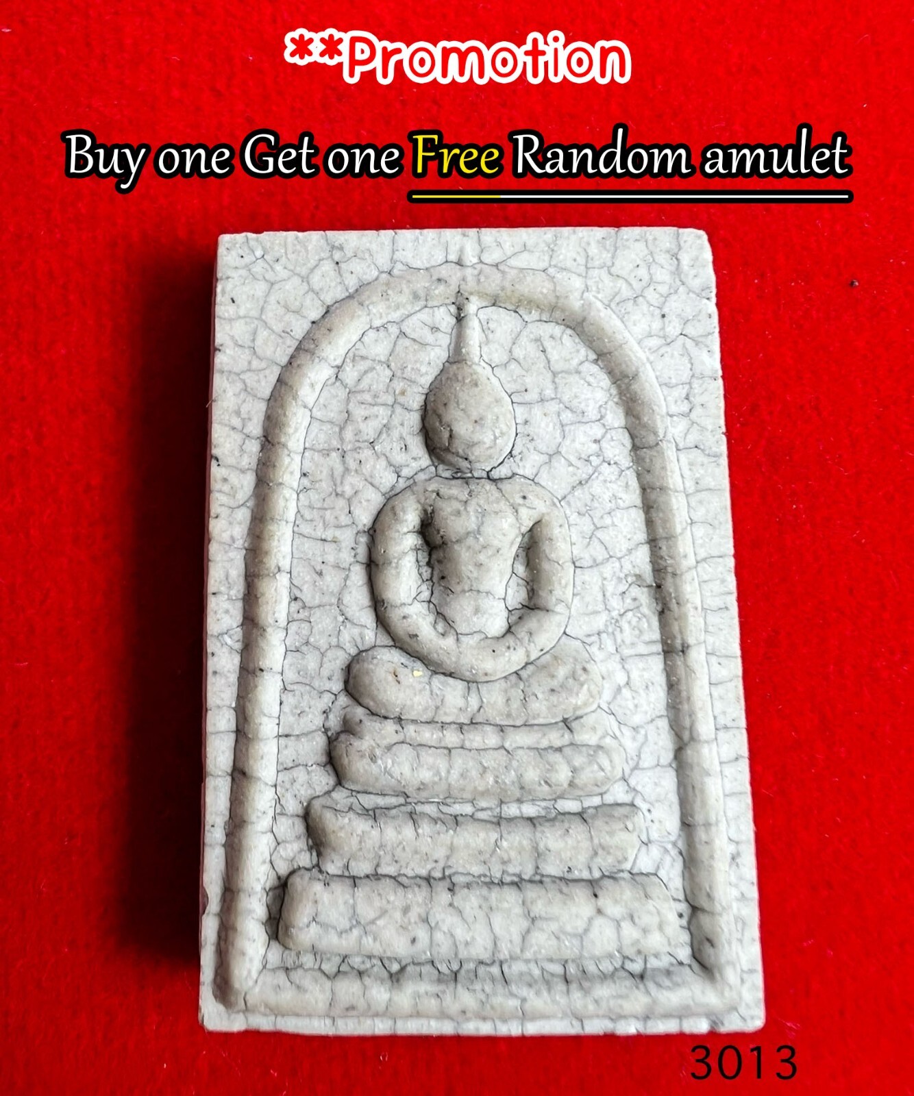 Old Thai Budda AMULET, It’s name is Phra Somdej To , Made 2013 AD, No.3013