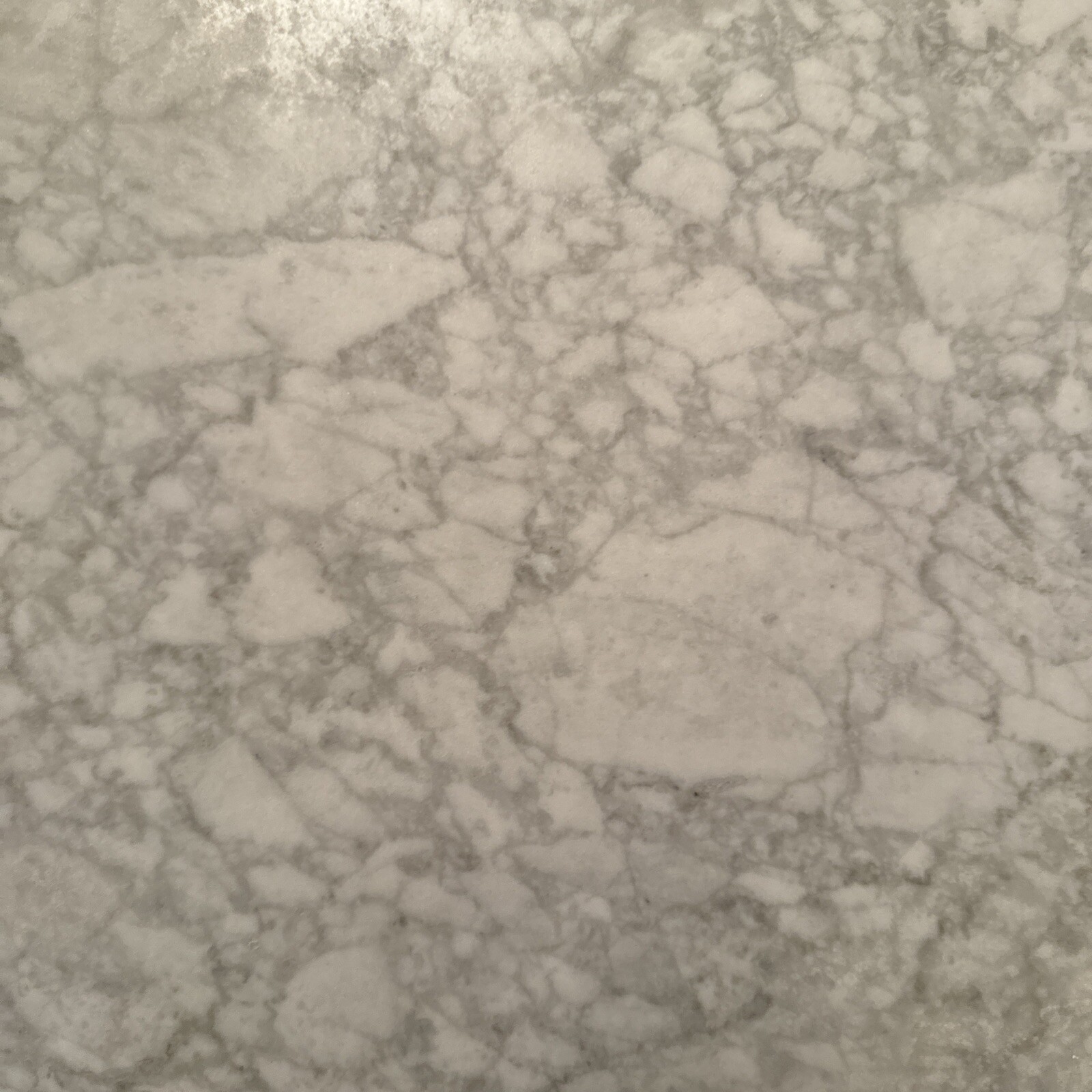 Vintage Solid Replacement 24” Marble Table Top (Italy) White & Gray Veining