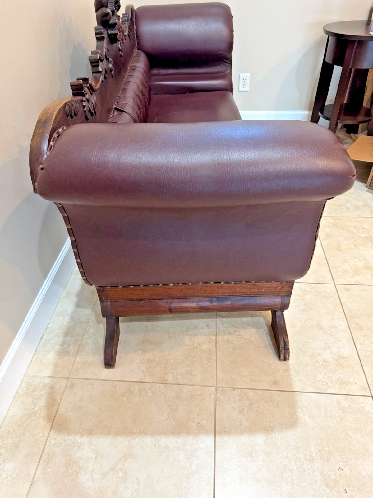 Antique Empire Carved Sofa
