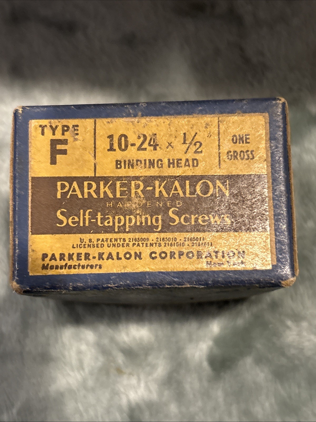 144 Vintage Parker Kalon Type F 10-24 1/2″ Self Tapping Binding Head Screws