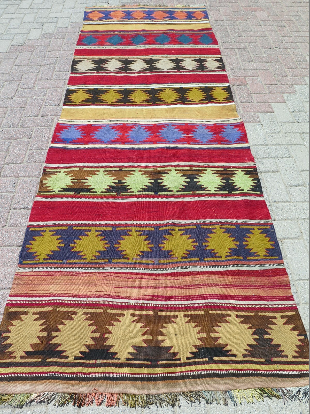 Anatolia Long Kilim Runner, Hallway Rug, Carpet Runner, Aisle Rug Stair 41″X122″