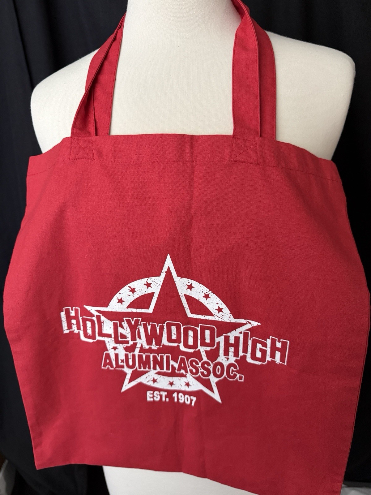 Vintage Hollywood High School Red Tote Bag