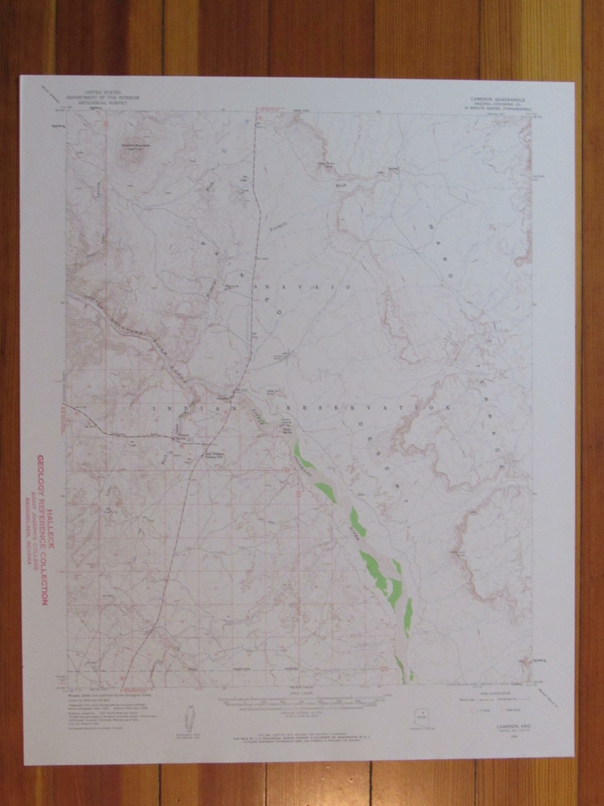 Cameron Arizona 1959 Original Vintage USGS Topo Map