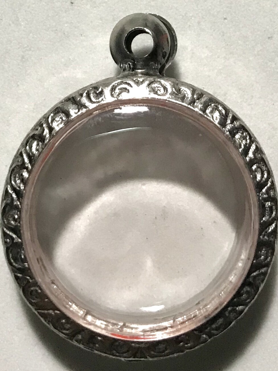STAINLESS STEEL CASE/CASING AMULET PHRA LP THAI BUDDHA PENDANT C285 d2.6 cm