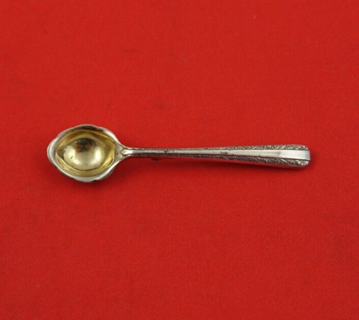 Candlelight by Towle Sterling Silver Salt Spoon Pin Gold Washed 2 3/8″ Heirloom